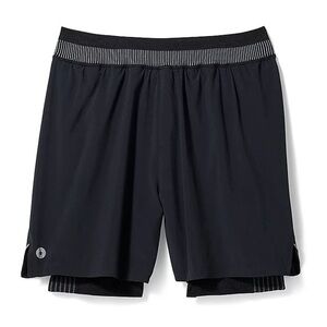 Smartwool Intraknit Active Lined Shorts - 5” Inseam with Wool Liner Small Black